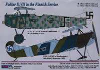 AML AMLC48009 Декали Fokker D.VII in the Finnish Service 1/48