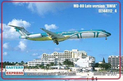 Восточный Экспресс 144112_4 Авиалайнер MD-80 поздний BWIA ( Limited Edition ) 1/144