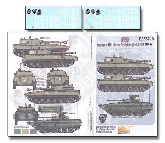 Echelon FD D356210 AFVs (Ukraine - Russia Crisis) Pt 9: 2S1 & BMP-2K [Soviet] 1/35