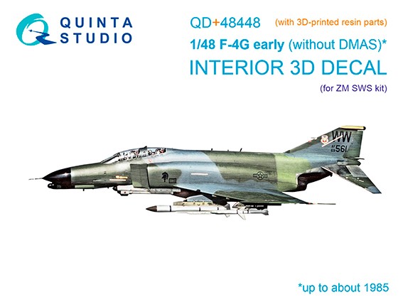 Quinta studio QD+48448 F-4G early (Zoukei Mura SWS) 1/48