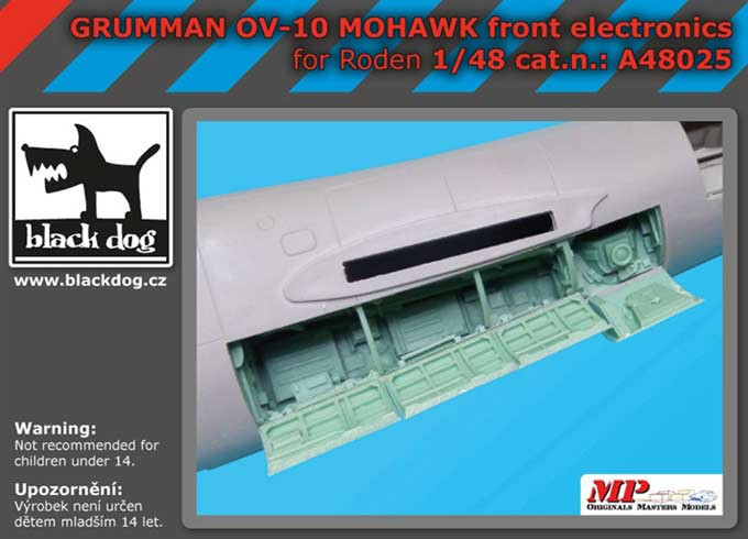 BlackDog A48025 Grumman OV-10 Mohawk front electronics (RDN) 1/48