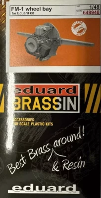 Eduard 648948 BRASSIN FM-1 wheel bay PRINT (EDU) 1/48