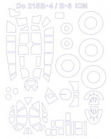 KV Models 72121 Do 215B-4/Do 215B-5 (ICM # 72301,# 72302) + маски на диски и колеса ICM 1/72
