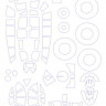 KV Models 72121 Do 215B-4/Do 215B-5 (ICM # 72301,# 72302) + маски на диски и колеса ICM 1/72
