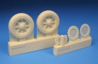 Barracuda Studios BCR32245 Grumman F8F-2 Bearcat late wheels	 (designed to be used with Trumpeter kits 1/32