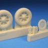 Barracuda Studios BCR32245 Grumman F8F-2 Bearcat late wheels	 (designed to be used with Trumpeter kits 1/32