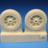 Barracuda Studios BCR32245 Grumman F8F-2 Bearcat late wheels	 (designed to be used with Trumpeter kits 1/32