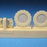 Barracuda Studios BCR32245 Grumman F8F-2 Bearcat late wheels	 (designed to be used with Trumpeter kits 1/32