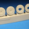Barracuda Studios BCR48390 Messerschmitt Bf-109G-5 the to Bf-109G-14 smooth main tyres and separate plain hubs 1/48