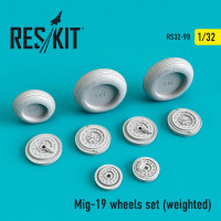 Reskit RS32-0098 Mig-19 wheels set (weighted) Trumpeter 1/32