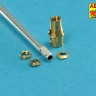 Aber 35 L-241 7,5cm barrel with muzzle brake for Pz.Kpfw.V Ausf.A Panther (designed to be used with Meng Model kits) 1/35
