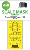 Art Scale 200-M32077 Macchi C.202 Folgore wheels and canopy frame paint masks (outside only) 1/32