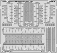 Eduard 72670 Blenheim Mk.IV landing flaps 1/72