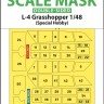 Art Scale 200-M48079 Piper L-4 Grasshopper wheels and canopy frame paint masks (inside and outside) 1/48