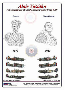 AML AMLD48037 Decal A.Vasatko CZ Fighter Wing RAF (8x camo) 1/48