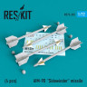 Reskit RS72-0233 AIM-9D Sidewinder missile (4 pcs.) 1/72