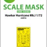 Art Scale 200-M72033 Hawker Hurricane Mk.I wheels and canopy frame paint masks (outside only) 1/72
