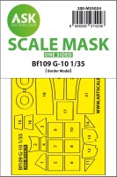 Art Scale 200-M35024 Messerschmitt Bf-109G-10 one-sided painting mask 1/35