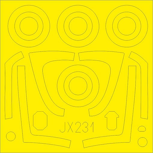 Eduard JX231 Mask 1/32 F/A-18E (REV)