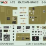Eduard 3DL72079 B-24D nose & radio compartment SPACE (AIRF) 1/72
