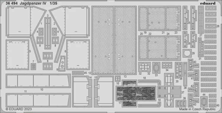 Eduard 36494 SET Jagdpanzer IV (BORDER M.) 1/35