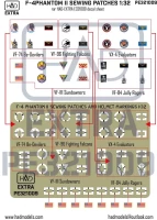 HAD PE321009 F-4 Phantom II Sewing Patches (PE set) 1/32