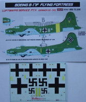 Kora Model DEC72209 Boeing B-17F Luftwaffe Pt.II декали декали 1/72