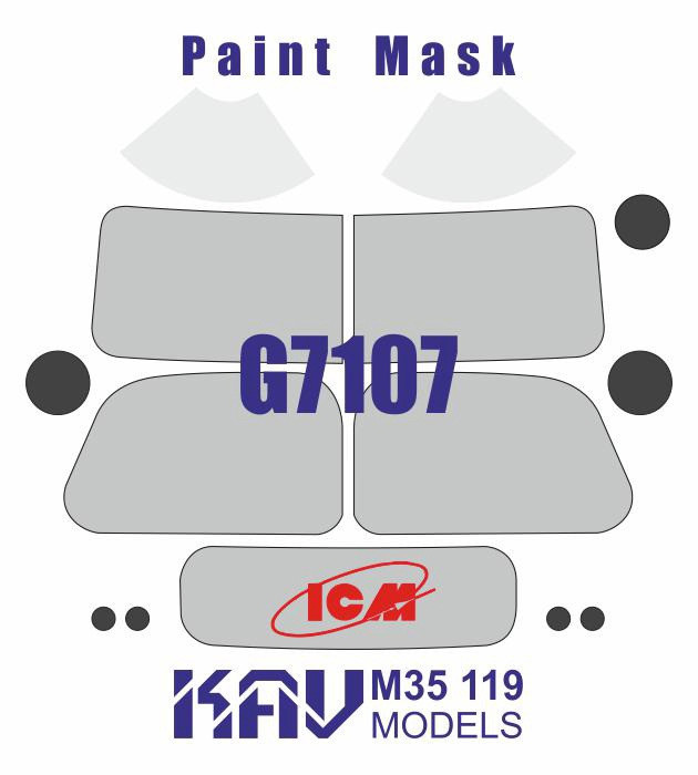 KAV M35119 Окрасочная маска на G7107 (ICM 35593) 1/35