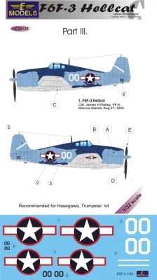 Lf Model C32125 Decals F6F-3 Hellcat (HAS/TRUMP) Pt.III 1/32