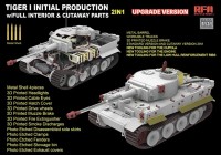 RFM 5131 Немецкий танк Tiger I, начального производства, с полным интерьером, продвинутая версия 1/35