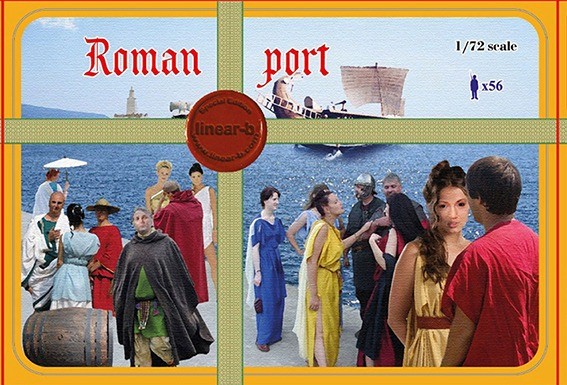 Linear-A LA002 Roman Port 48 Figures In 12 Poses 1/72