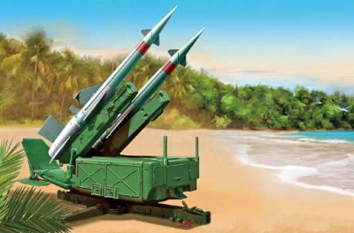 Trumpeter 02353 Комплекс ПВО &quot;Печора&quot; 5P71 Launcher with 5V27 1/35