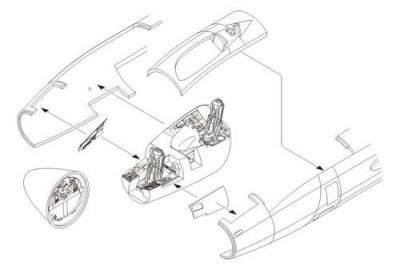 CMK 4239 Canberra PR.9-interior set for AIR 1/48