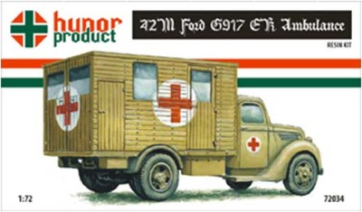 Hunor Product 72034 42M Ford G917 E.K. Ambulance (Front Vers.) 1/72