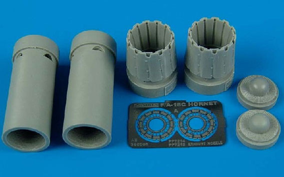 Aires 7215 F/A-18C Exhausts Opened 1/72