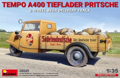 Miniart 38045 Tempo A400 3-wheel Beer Delivery Truck 1/35