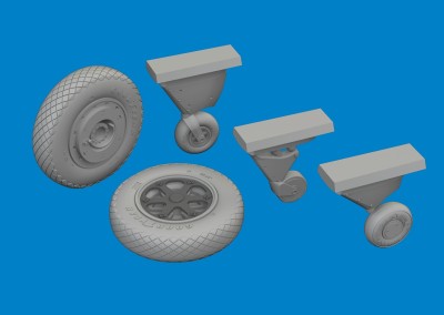 Eduard 6481090 BRASSIN F4F-4 wheels late (ACAD) 1/48
