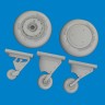 Eduard 6481090 BRASSIN F4F-4 wheels late (ACAD) 1/48