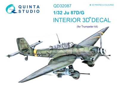 Quinta studio QD32087 Ju87 D/G (Trumpeter) 1/32