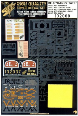 HGW 132068 RE.8 &quot;Harry Tate&quot; SUPER DETAIL SET 1/32