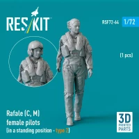 Reskit F72064 Rafale (C, M) female pilot stand.posit.type 1 1/72