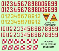 Model Maker Decals D48082 Sukhoi Su-22 Polish insignias 1/48