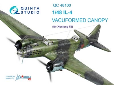 Quinta studio QC48100 Ил-4 (для модели Xuntong) набор остекления 1/48