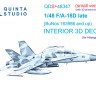Quinta studio QDS+48347 FA-18D поздний (Hasegawa) (Малая версия) 1/48
