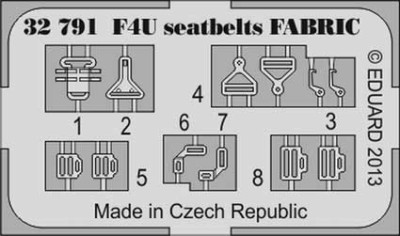 Eduard 32791 F4U seatbelts FABRIC