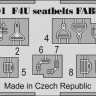 Eduard 32791 F4U seatbelts FABRIC