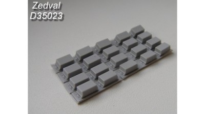 Zedval D35023 Containers of explosive reactive armor &quot;Kontact-3&quot; type &quot;C&quot; 1/35