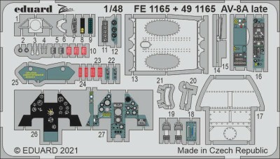 Eduard 491165 AV-8A late (KIN) SET 1:48