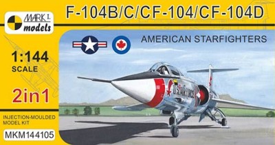 Mark 1 Models MKM-144105 F-104B/C/CF-104/CF-104D (4x camo) 2-in-1 1/144