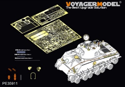 Voyager Model PE35911 WWII US M4A3 105mm HVSS Basic (Dragon 6354) 1/35